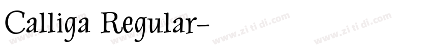 Calliga Regular字体转换